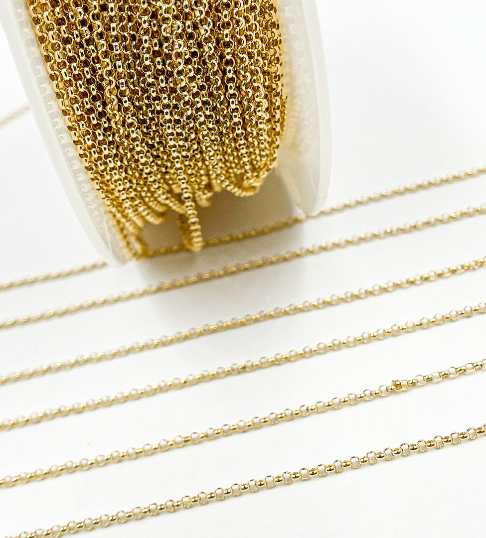 14K Gold Filled Chain Round Link. 441GF