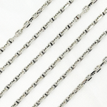 Load image into Gallery viewer, Oxidized 925 Sterling Silver Diamond Cut Marina Chain. Y9OX
