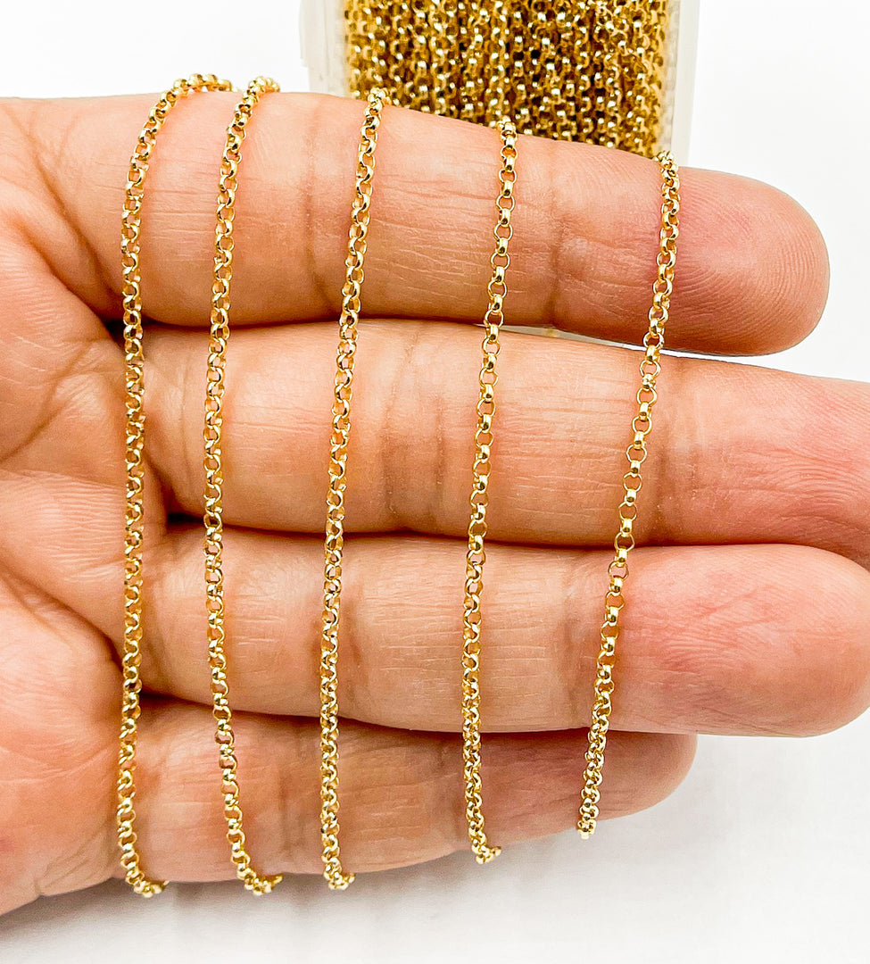 14K Gold Filled Chain Round Link. 441GF