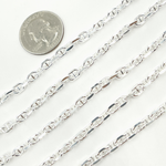 Load image into Gallery viewer, 925 Sterling Silver Diamond Cut Marina Chain. Y10SS
