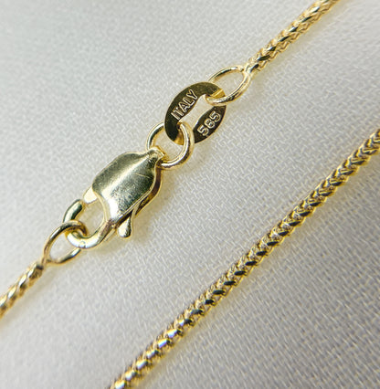 14K Solid Gold Franco Chain