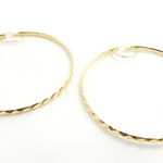 Load image into Gallery viewer, 14K Solid Gold Twisted Hoop Earrings. 