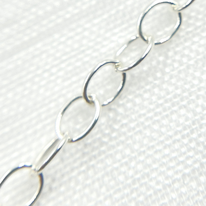 925 Sterling Silver Smooth Cable Chain.
