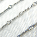 Load image into Gallery viewer, Oxidized 925 Sterling Silver Dapped Bar Chain. 568OX
