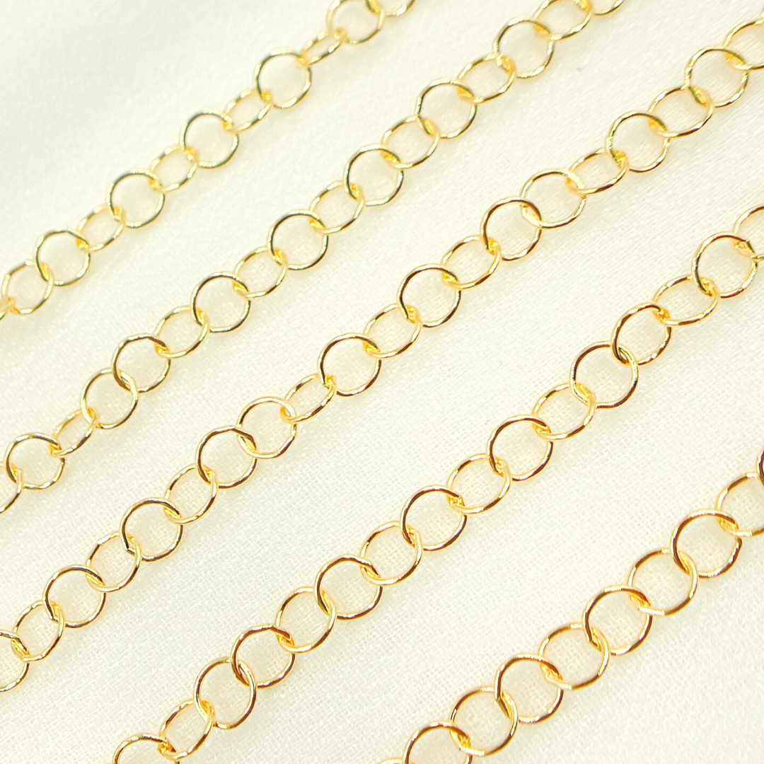 14K Gold Filled Round Link Chain. 679GF