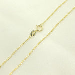 Load image into Gallery viewer, 030GA3BGT2. 14K Solid Gold Flat Figaro Link Chain
