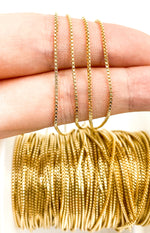 Load image into Gallery viewer, 14k Gold Filled 1mm Link Box Chain. 1MMGF
