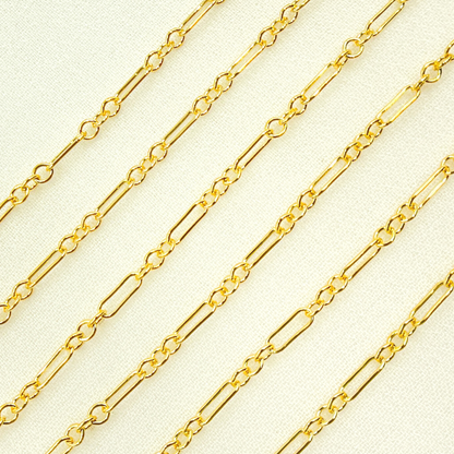 14K Gold Filled 1 Long & 3 Short Link Chain