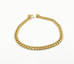 Load image into Gallery viewer, 14K Solid Gold Small Curb Bracelet.
