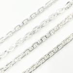 Load image into Gallery viewer, 925 Sterling Silver Diamond Cut Box Link Chain. Z85SS
