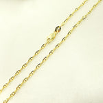 Load image into Gallery viewer, 050FLP1. 14K Solid Gold Diamond Cut Marina Link Chain
