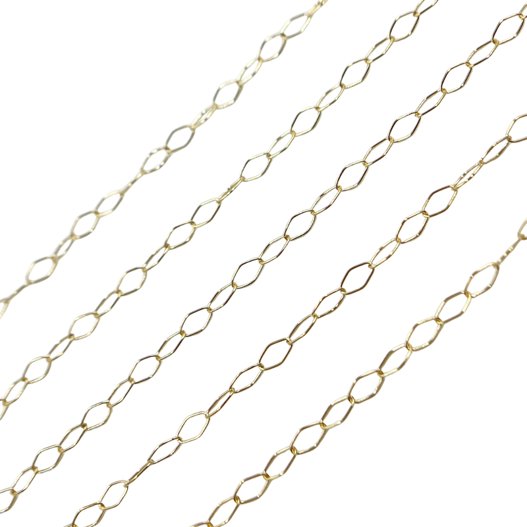 14K Gold Filled Rhomb Chain. 1371GF