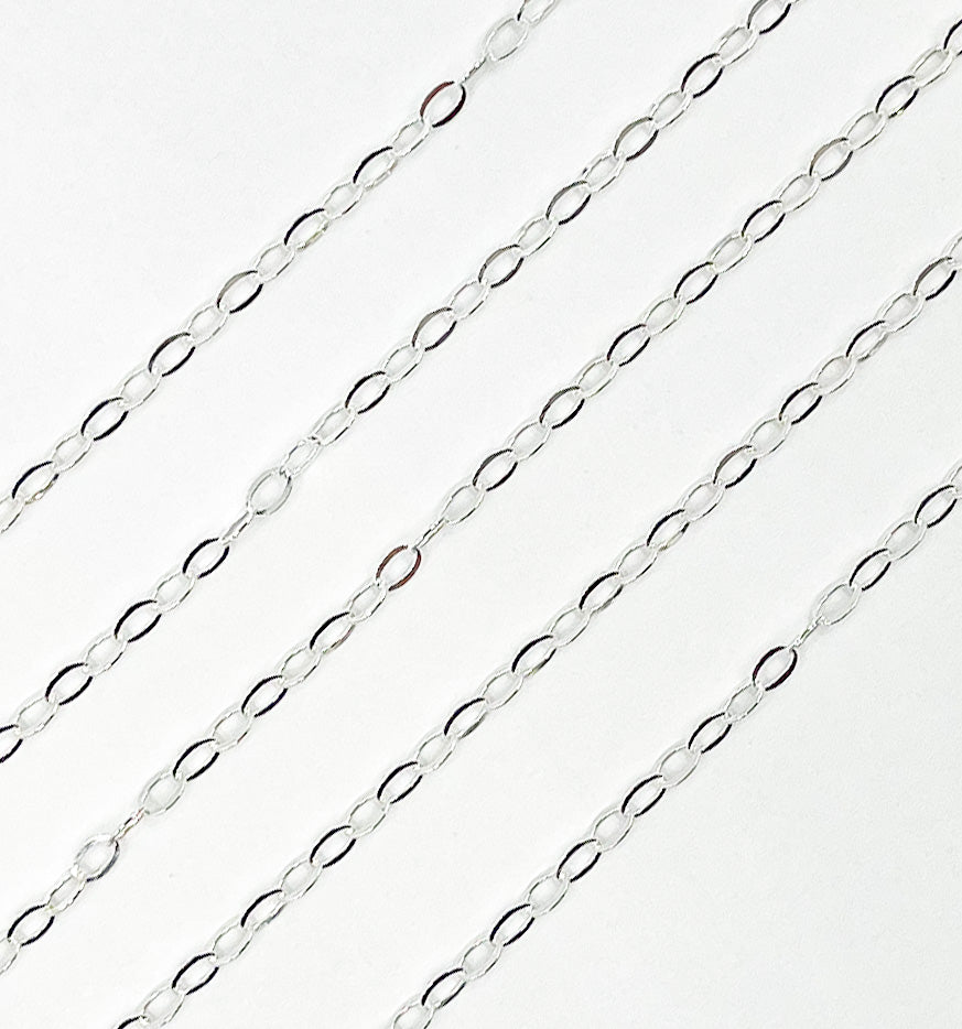 925 Sterling Silver Cable Chain. V94SS