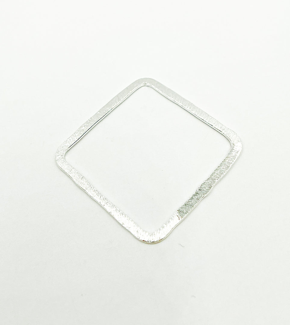 925 Sterling Silver Square Shape 30x30mm. SS1