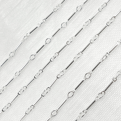 Sterling Silver Fancy Bar Chain