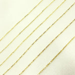 Load image into Gallery viewer, 14K Solid Gold Flat Cable Link Unfinished Chain. 022R01T5byFt
