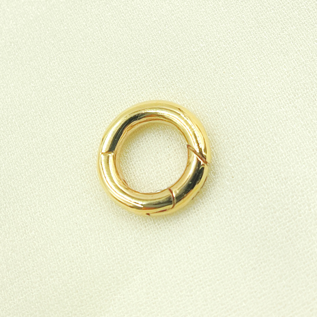 14k Solid Gold Round Clasp 13mm. CHM0561314K