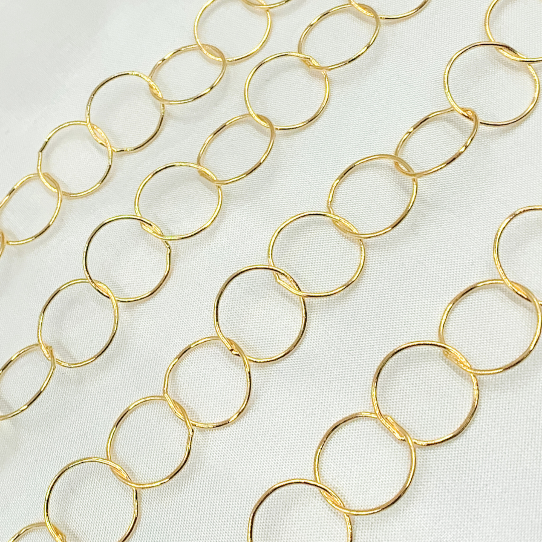 14k Gold Filled Circle Link Chain.  748GF