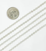 Load image into Gallery viewer, 925 Sterling Silver Textured Disc Chain. 957LSS
