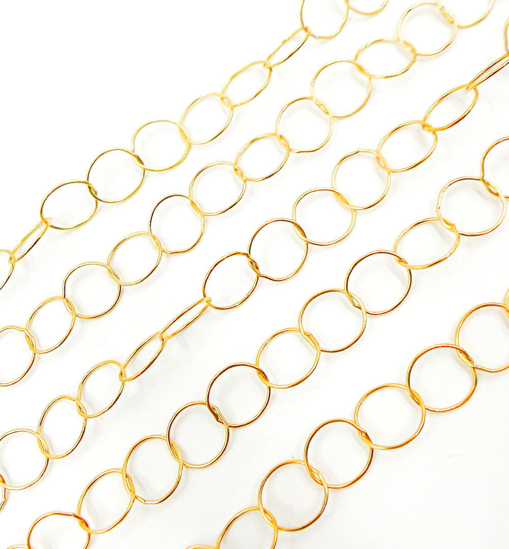 14K Gold Filled Round Link Chain. 693GF