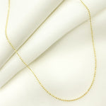 Load image into Gallery viewer, 120CP8L. 14K Solid Yellow Gold Diamond Cut Ball Link Necklace
