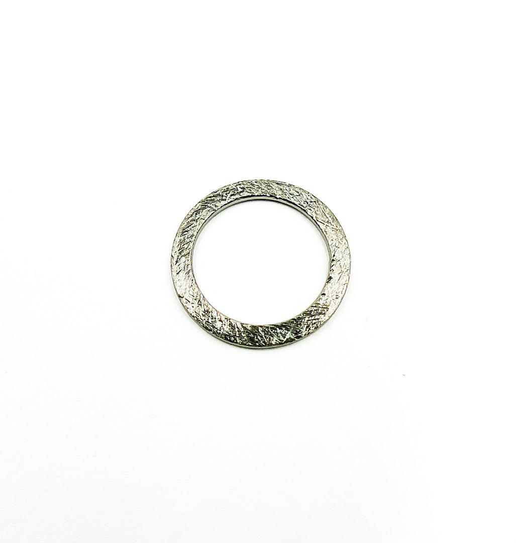 Oxidized 925 Sterling Silver Silver Circle. OXBS2