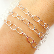 925 Sterling Silver Oval Link Chain.