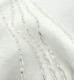 Load image into Gallery viewer, 925 Sterling Silver Rectangular Link Chain. Y53SS
