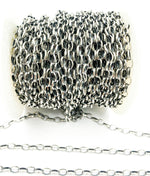 Load image into Gallery viewer, Oxidized 925 Sterling Silver Marquis Shape Link Chain. 697OX
