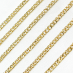 Load image into Gallery viewer, Gold Plated 925 Sterling Silver Curb Chain. V43GP
