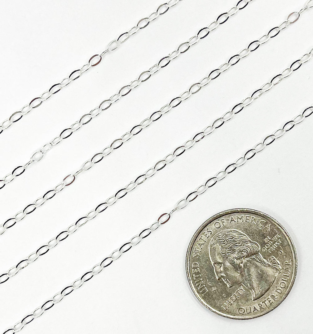 925 Sterling Silver Cable Chain. V94SS