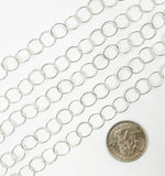 Load image into Gallery viewer, 925 Sterling Silver Round Link Chain. 693SS
