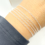 Load image into Gallery viewer, 925 Sterling Silver Smooth Oval Link Chain. 
