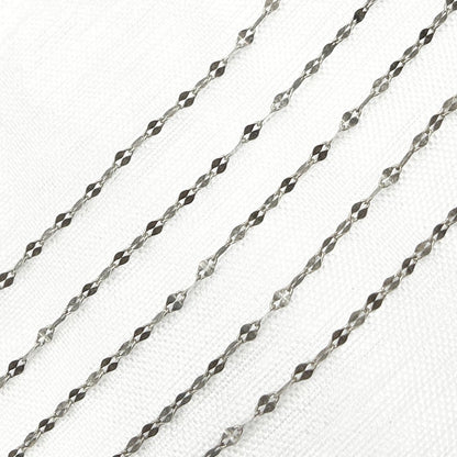 Oxidized 925 Sterling Silver Fancy Marina Chain