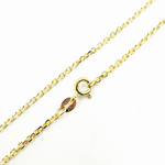 Load image into Gallery viewer, 050R01T5. 14K Solid Gold Diamond Cut Cable Link Chain
