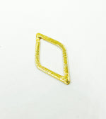 Load image into Gallery viewer, Gold Plated 925 Sterling Silver Diamond Shape 25x15mm
