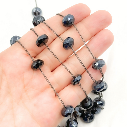 Coated Black Spinel Oxidized Wire Chain