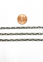 Load image into Gallery viewer, Oxidized 925 Sterling Silver Box Chain. 501OX
