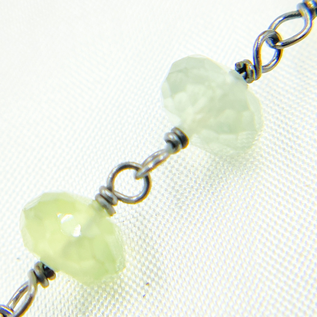 Prehnite Oxidized Wire Chain. PR1