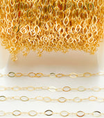 Load image into Gallery viewer, 14k Gold Filled Oval 5x3 mm Link Chain. 1091FGF
