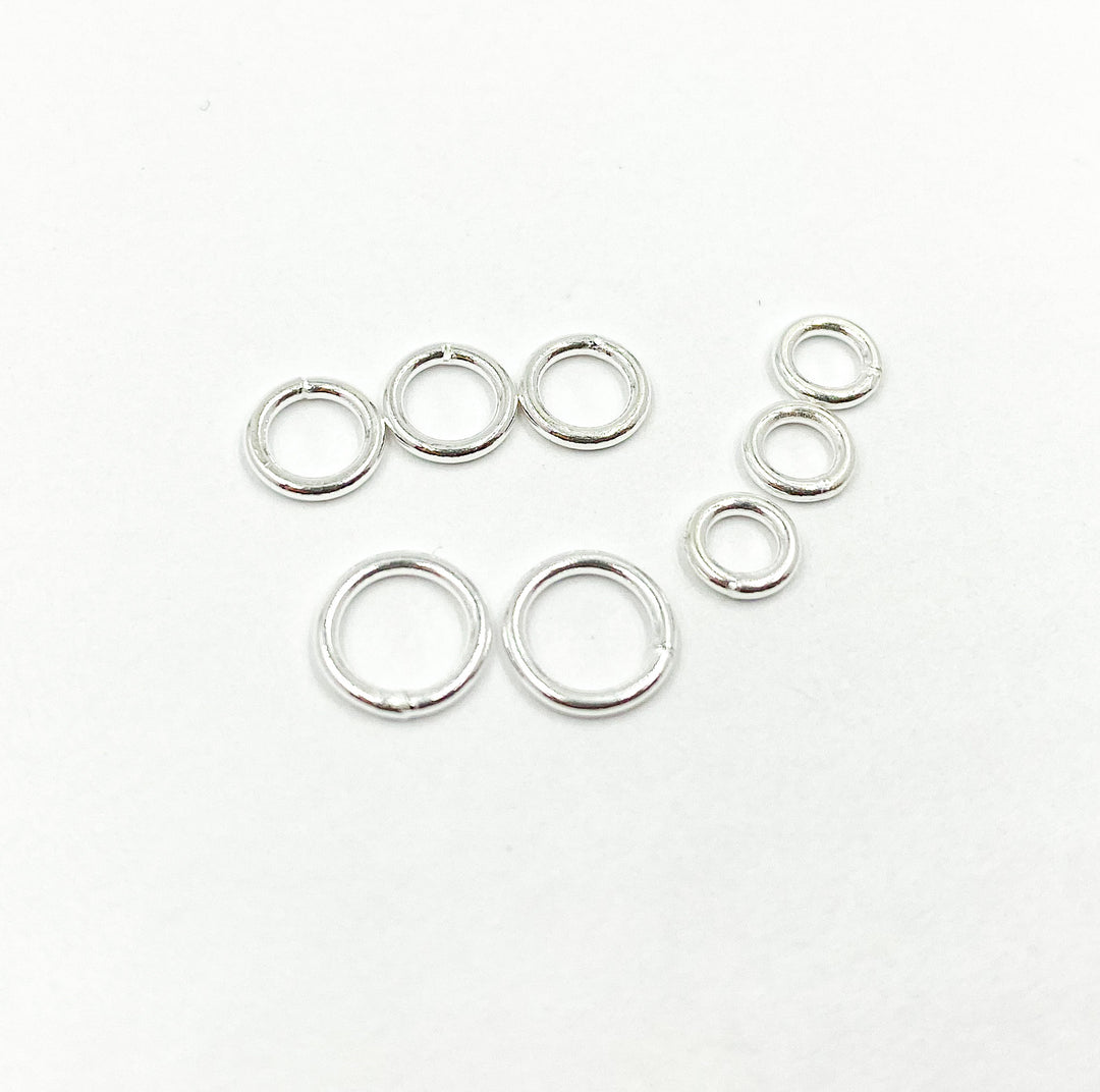 925 Sterling Silver Open Jump Ring 18 Gauge 4mm. 5004525