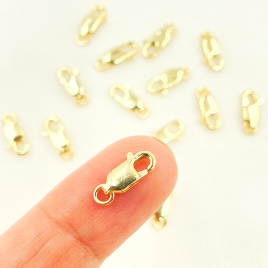 14K Solid Gold Lobster Clasp 10mm