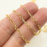 Load image into Gallery viewer, 14K Gold Filled 1 Long &amp; 3 Short Link Chain. 193GF
