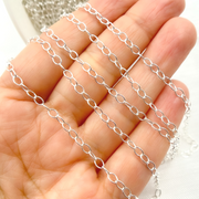 925 Sterling Silver Smooth Oval Link Chain. 