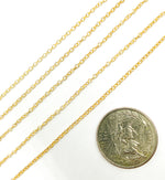 Load image into Gallery viewer, 14K Gold Filled Textured Round Link  Chain. 1617MGF
