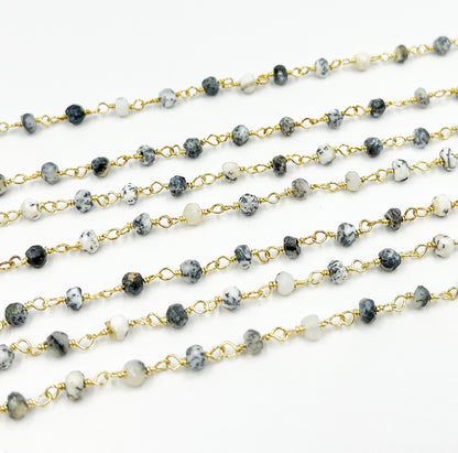 Dendrite Opal Wire Wrap Chain