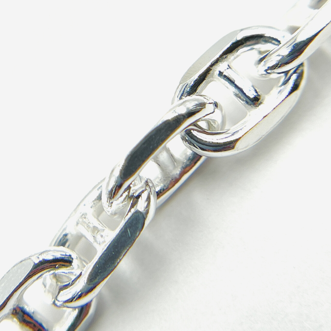 925 Sterling Silver Diamond Cut Marina Chain. Y75SS