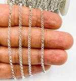 Load image into Gallery viewer, 925 Sterling silver Diamond Shape 2mm Link Chain. V101SS
