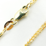 Load image into Gallery viewer, 030SP3T4G. 14K Solid Gold Wheat Chain
