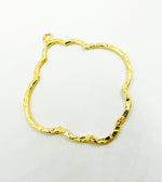 Load image into Gallery viewer, Gold Plated 925 Sterling Silver Organic Shape
